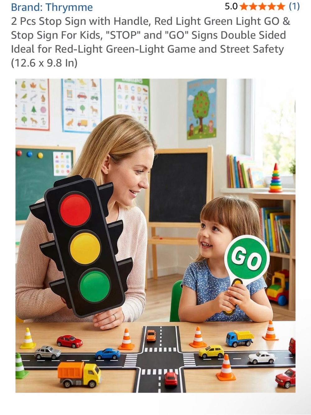 Red & Green Stop/Go Handheld Signs - Picture 6 of 10